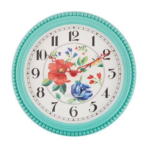 Pioneer woman clock - Oct 3, 2023 · Options from $39.99 – $44.99. The Pioneer Woman Washy Ditsy Embossed Table Lamp with Pretty Posies Linen Shade, Teal. 49. Save with. Free shipping, arrives by Oct 12. 100+ bought in past month. Now $ 1200. …